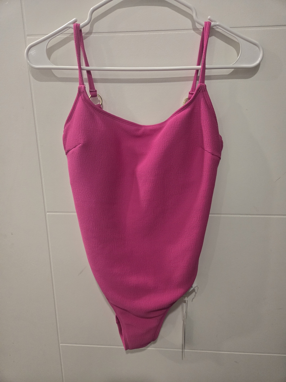 Milly Pink Textured Bathing Suit